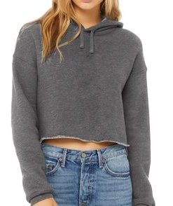 Bella + Canvas Women's Cropped Fleece Hoodie