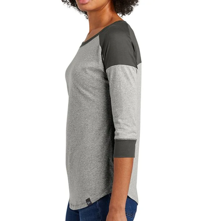 New Era Women's Heritage Blend Baseball Raglan Tee