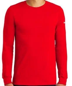 Nike Dri-Fit Cotton/Poly Long Sleeve Tee