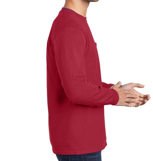 Port & Company Long Sleeve Essential Pocket Tee