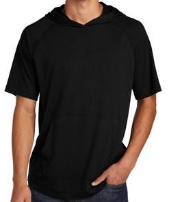 Sport-Tek PosiCharge Tri-Blend Wicking Short Sleeve Hoodie