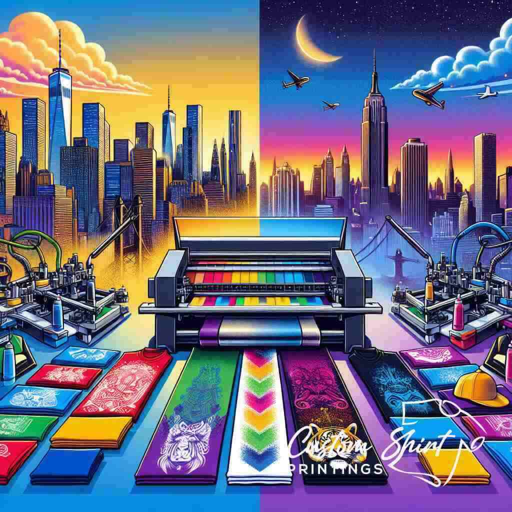 Compare Screen Printing vs DTG in New York 2024
