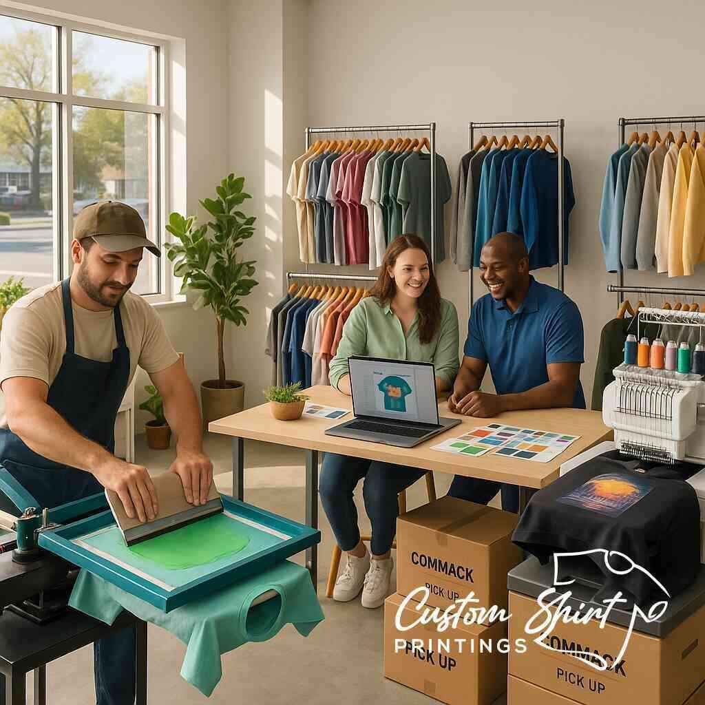 What Defines the Best Custom Shirt Printings Near Commack?