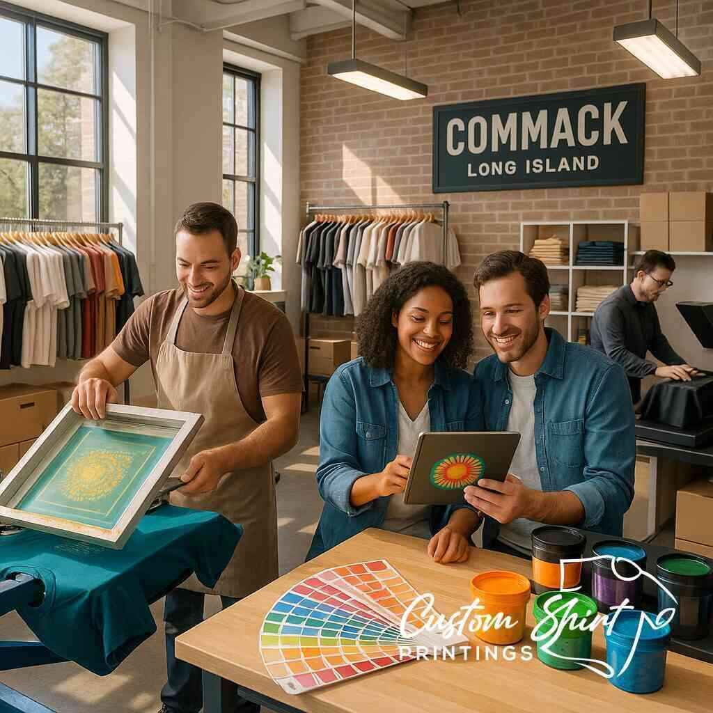 What Defines the Best Custom Shirt Printings Near Commack?