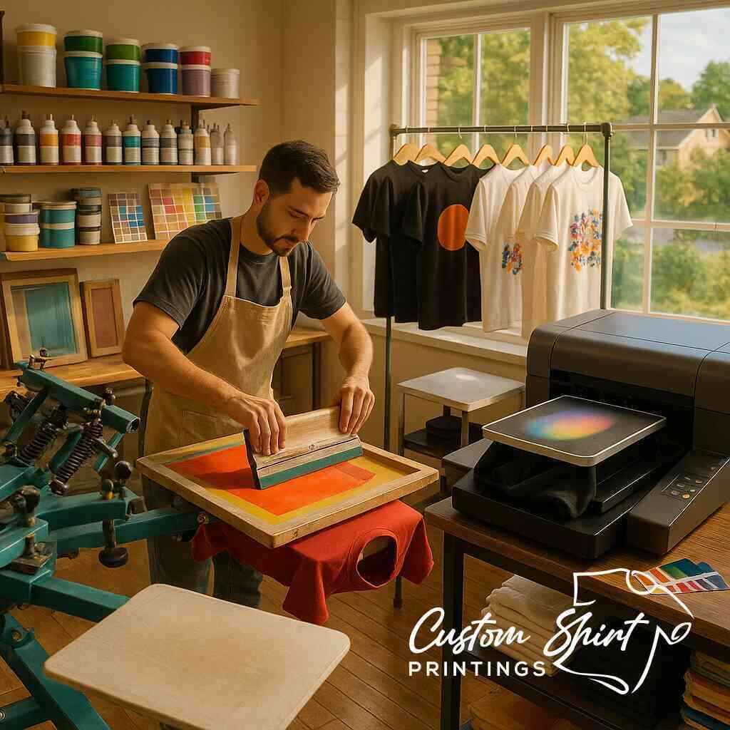 Compare Commack Screen to DTG with Custom Shirt Printings