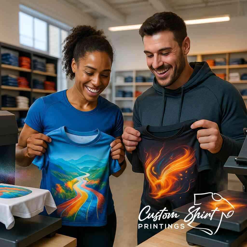 Compare DTG DTF Athletic Wear at Custom Shirt Printings