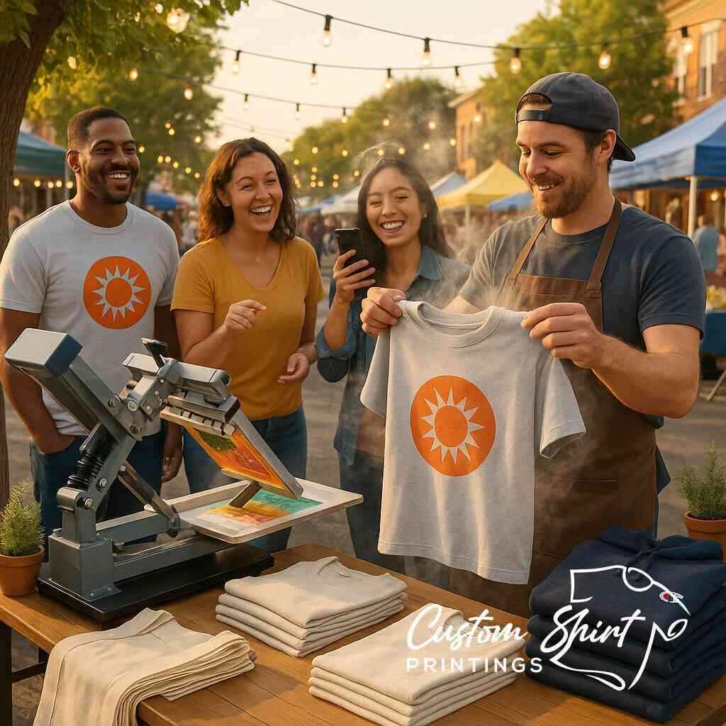 Finding Custom Shirt Printings Near Me for Pop Up Event Swag