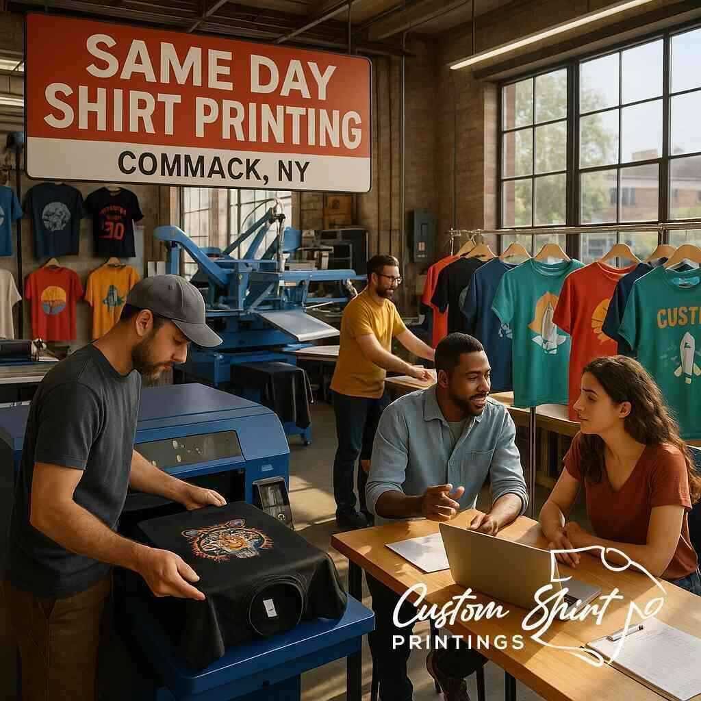 Finding Same Day Shirt Printing Near Commack NY in 2026