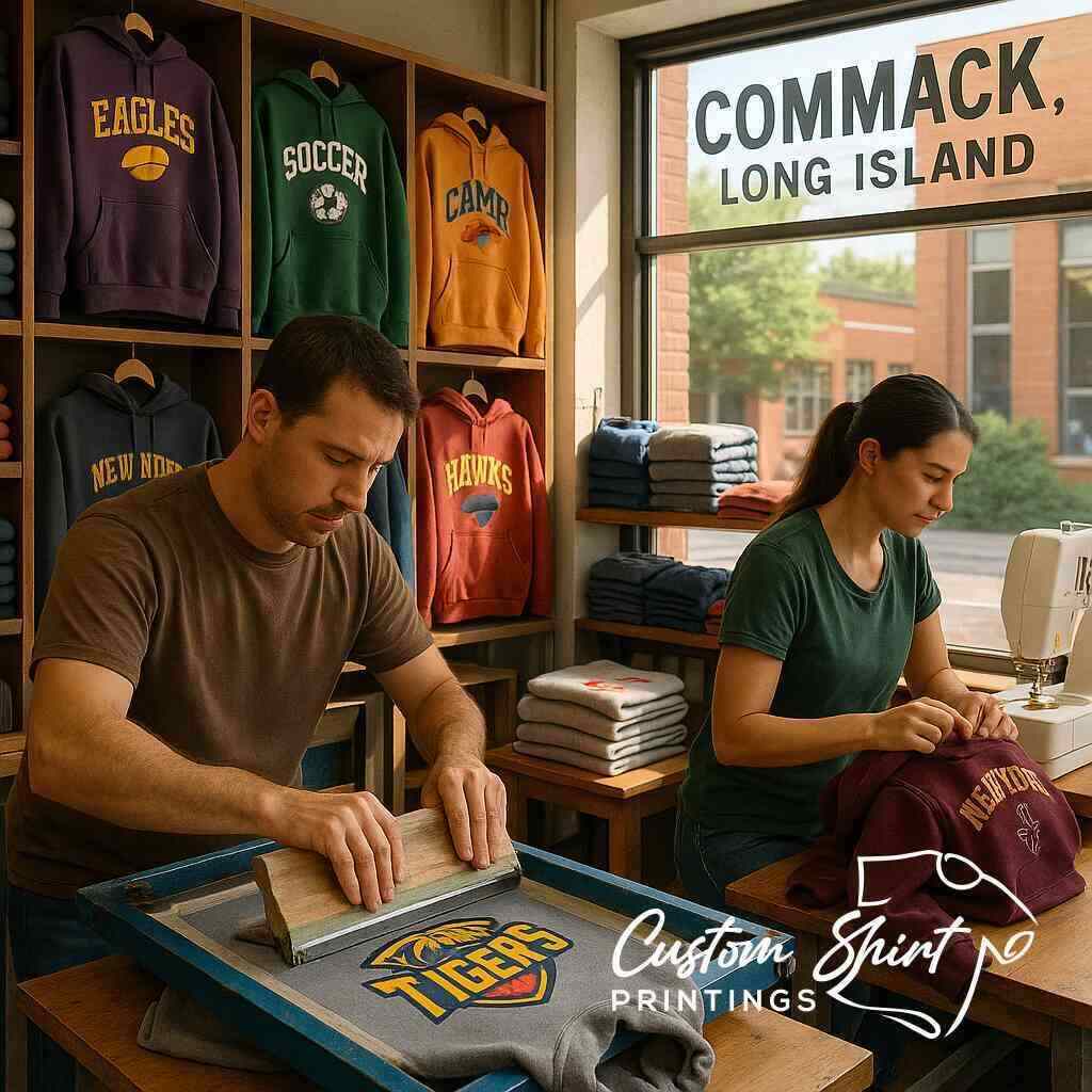 How to Order Custom Sweatshirts Near Commack for Your Team