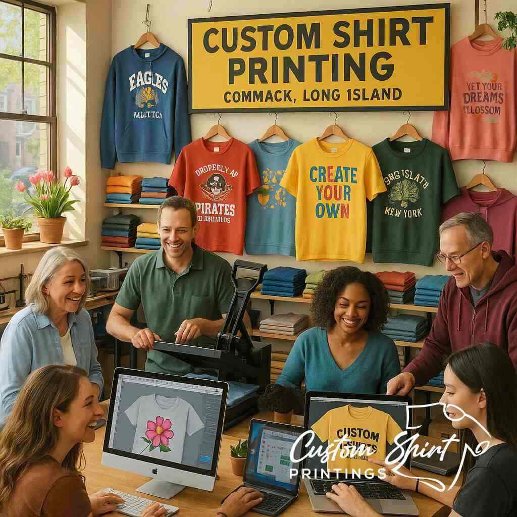 How to Order Spring Custom Shirt Printing in Commack 2026