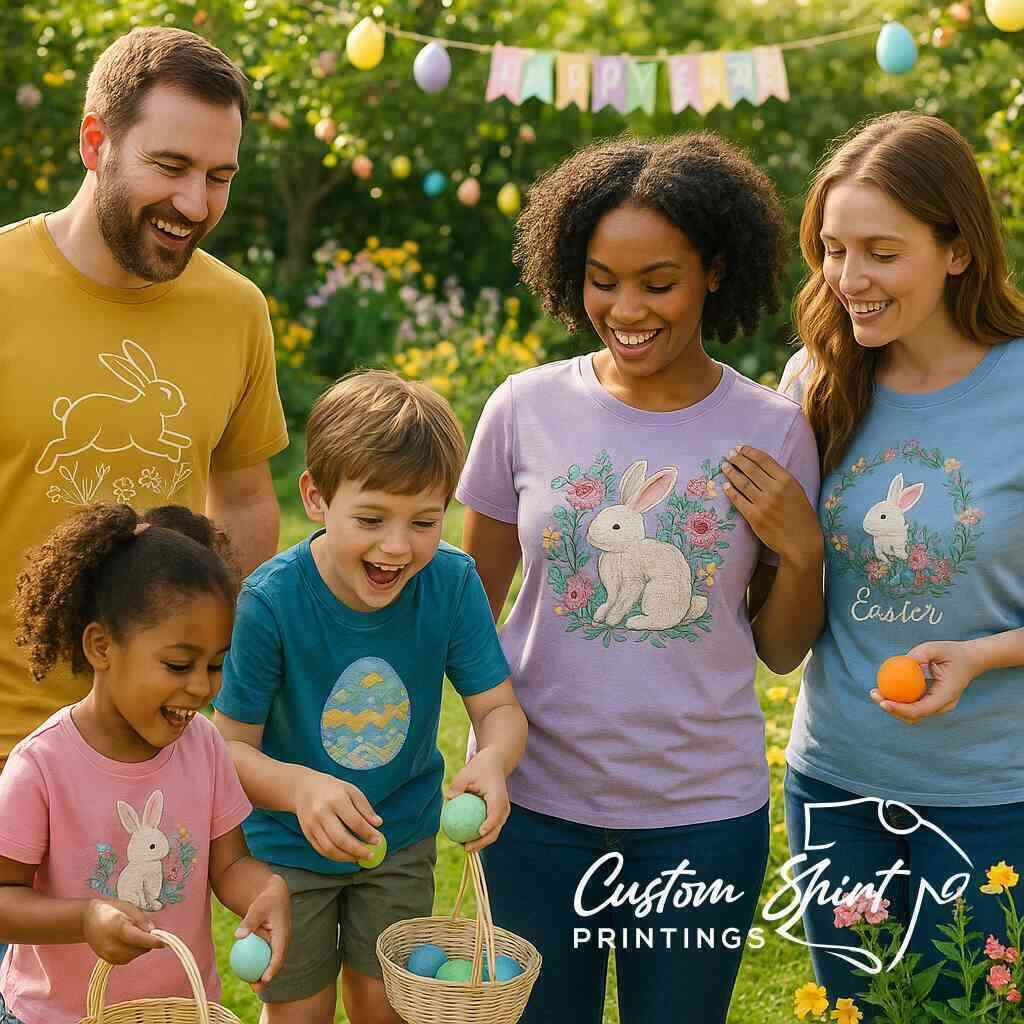 Top 7 Easter Shirt Printing Ideas from Custom Shirt Printings