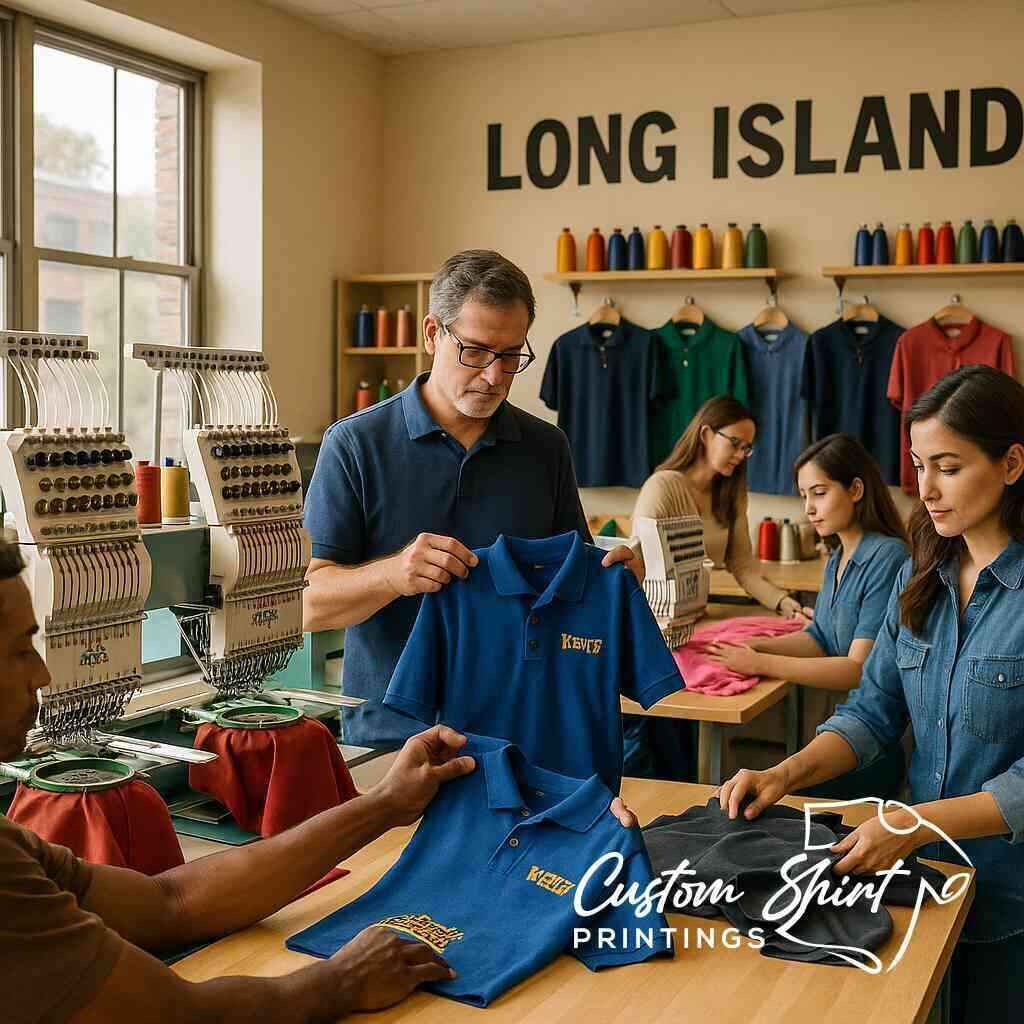 What Is Custom Embroidery Pricing at Custom Shirt Printings LI