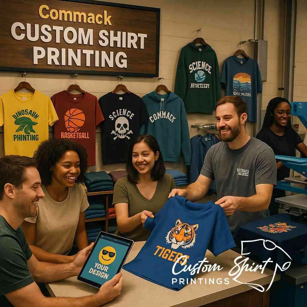 How to Order Custom Shirt Printing Near Commack With No Minimums
