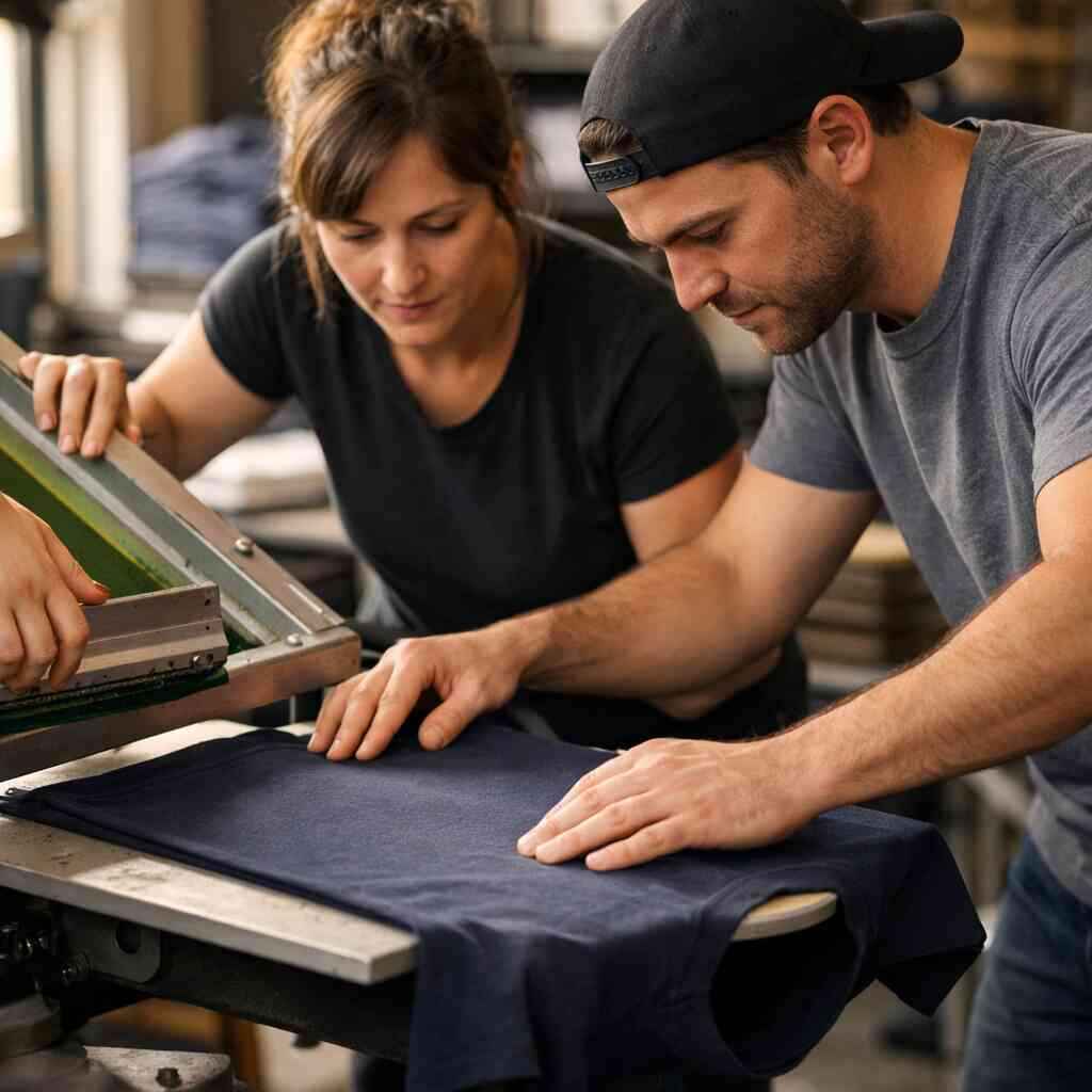 When no minimum custom shirts, rush order t-shirts, and bulk t-shirt discounts should each get their own ad group — Cust