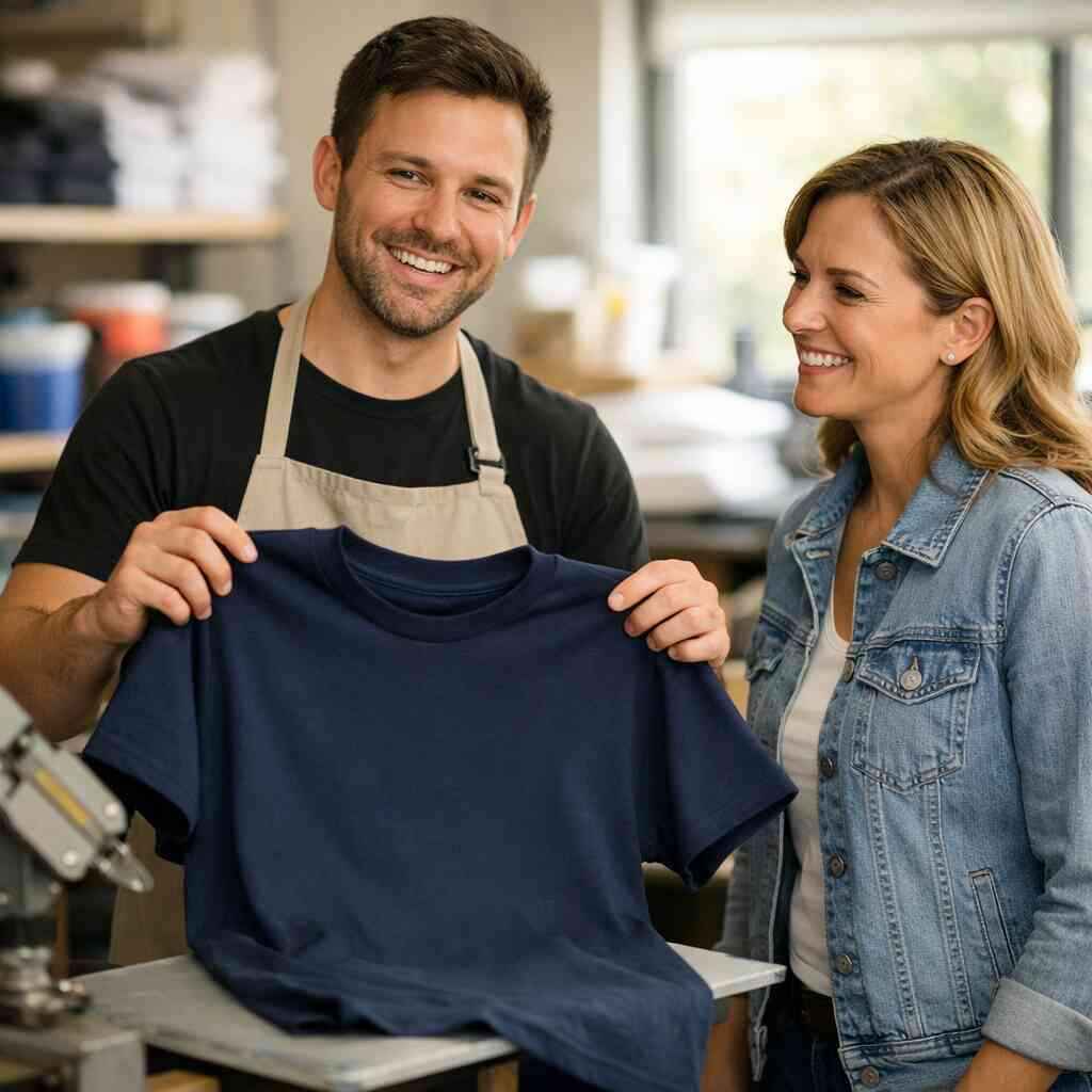 How to present t-shirt mockup and printing options so people understand custom shirt design online before they upload ar