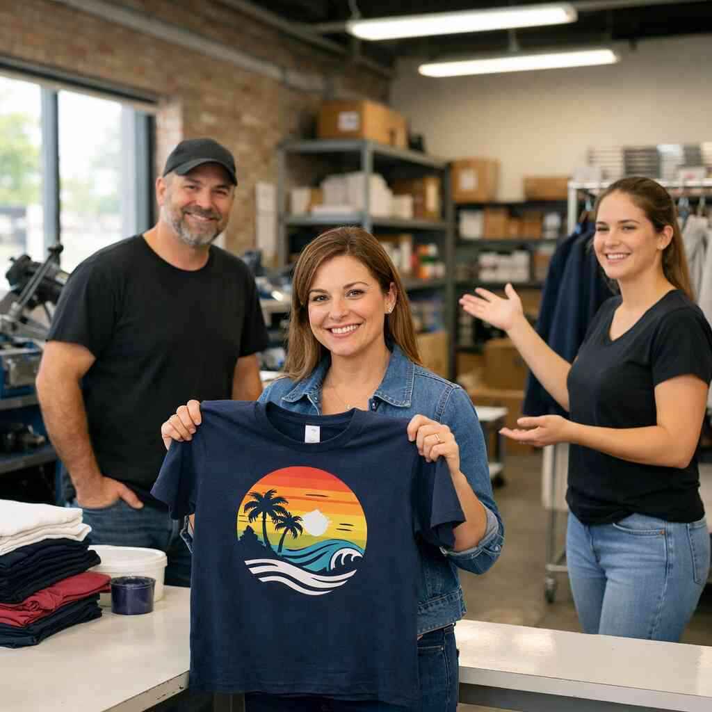 What makes location pages like /print-shop-commack-ny/ and /contact/ stronger for pickup driven buyers — Custom Shirt Pr
